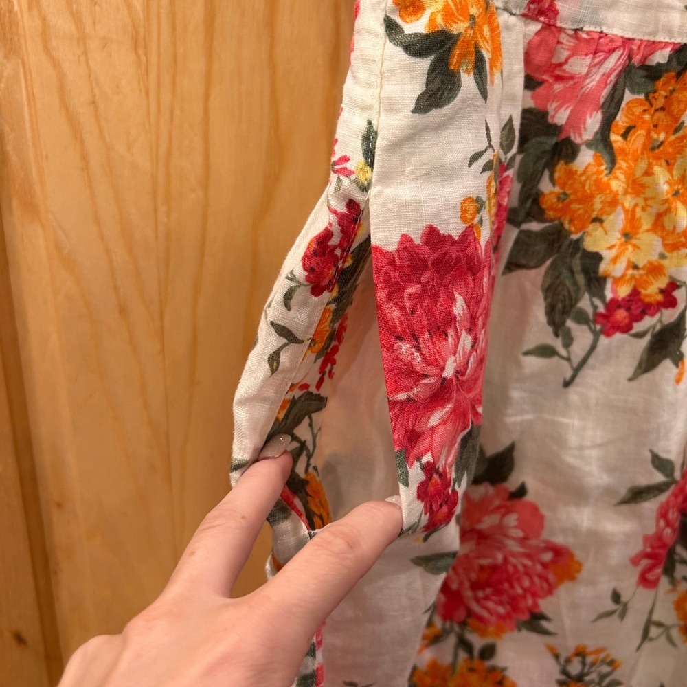 Cynthia Rowley Floral Linen Blend Dress Size 6 - Picture 2 of 15